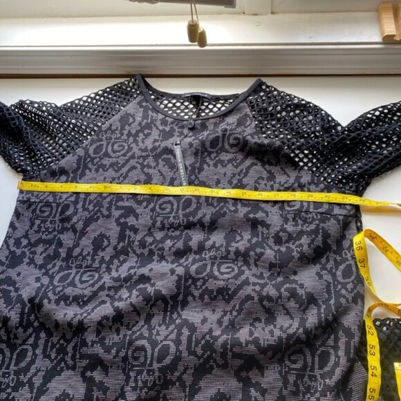 Tonia Debellis Tunic Womens XL Black Knit Mesh Long Sleeve High Low Lagenlook - Picture 12 of 15